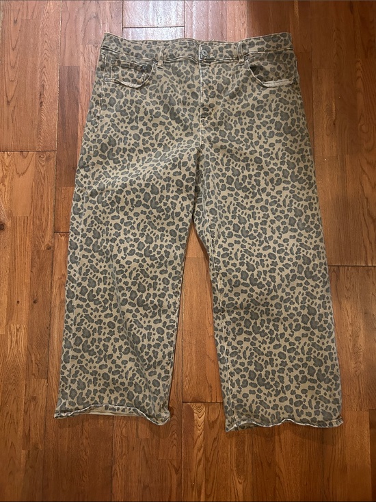 American Eagle Outfitters Denim - American Eagle Leopard Print Jeans 14 Short